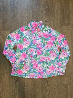 EUC Lilly Pulitzer UPF 50+ Popover Half-Zip Size L